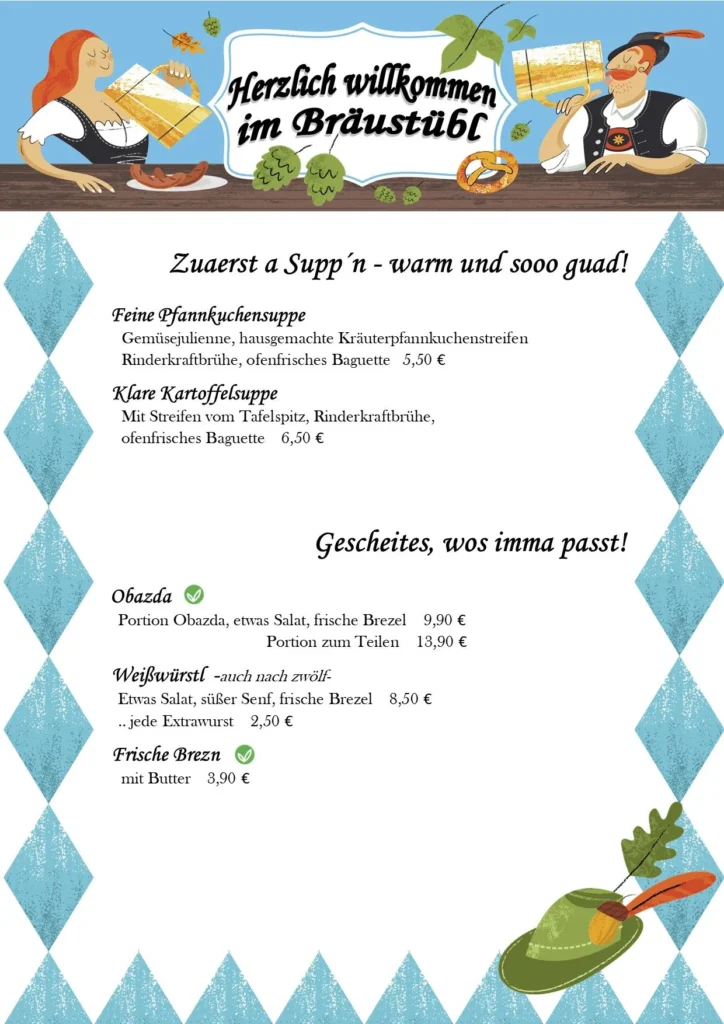 Bräustübl Bad Harzburg Speisekarte