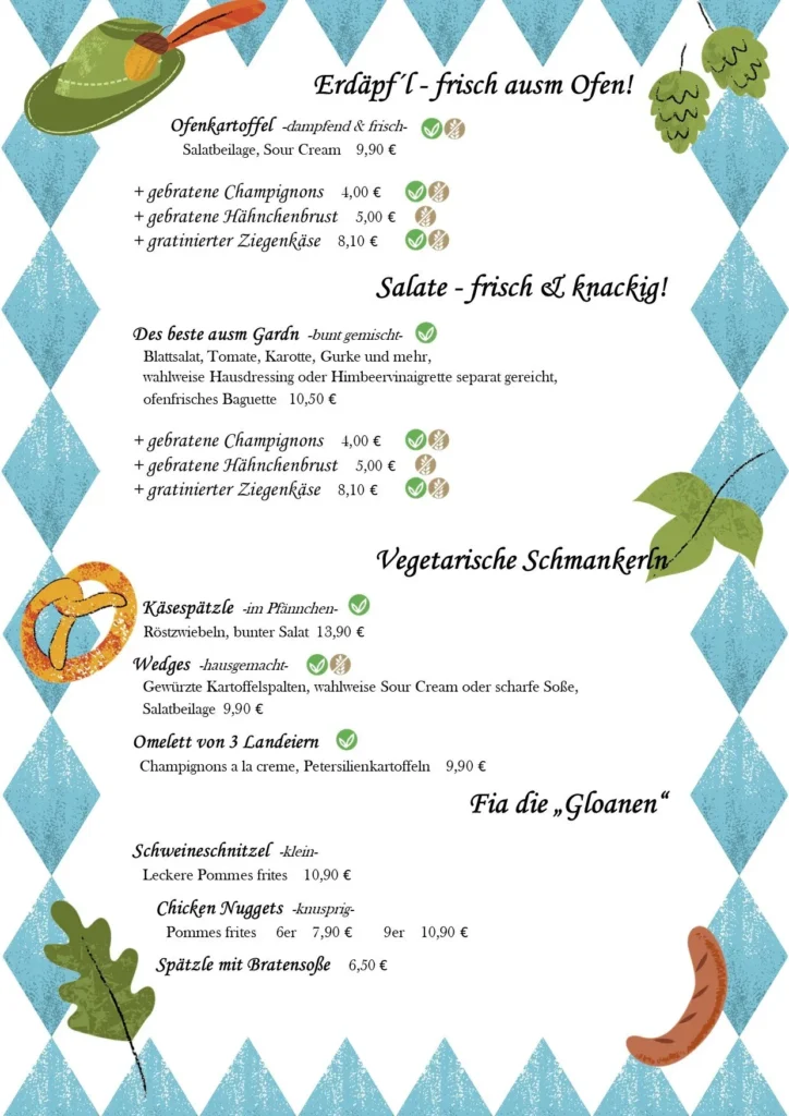 Bräustübl Bad Harzburg Speisekarte